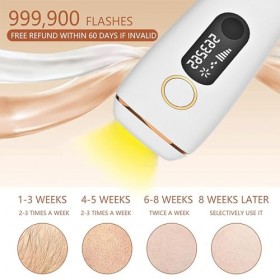 huanzhi éPilateur à LumièRe PulséE Ipl, 5e Intensité Lumineuse LumièRe PulséE éPilation Demamly Epilation éPilateur Laser, Pe