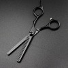 Ciseaux de coiffeur Ciseaux de coupe de cheveux, 6 pouces professionnels JP 440c 6cr en acier noir à vis, outils de coupe de 