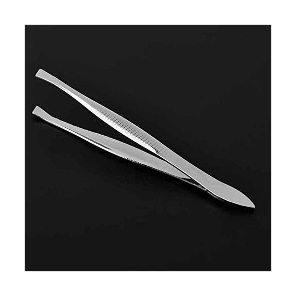 VANGLI Tweezers Eyebrow tweezers Professional eyebrow removal tweezers Oblique tool Stainless steel convenient small rust fre