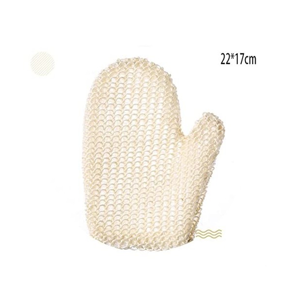 XENITE Brosses for Le Bain et Le Corps ， Gants de Bain exfoliants Brossez Les Doigts Serviette de Bain Gant de Gommage Gants 