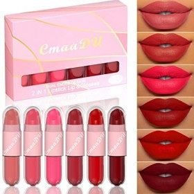 Rouge à Lèvres, Ensemble de rouge à lèvres mat, set de brillant à lèvres liquide, Brillant à Lèvres Mat Longue Tenue, Coffret