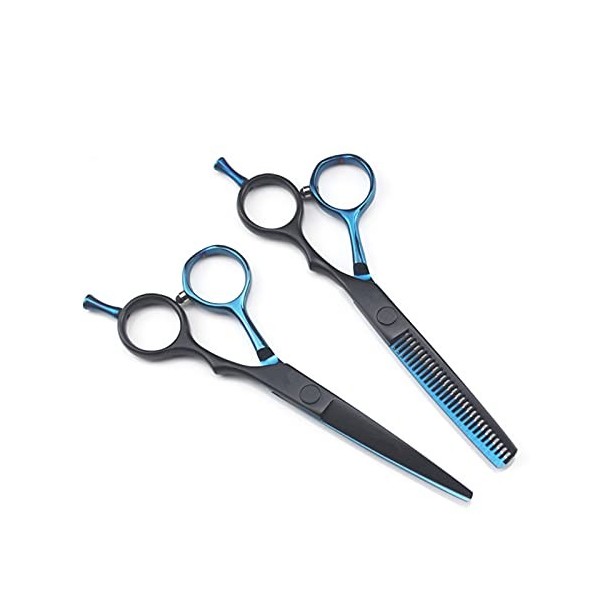 OUYOXI 5.5 pouces Barber Scissors Set, Sceaux d’amincissement des cheveux, Ciseaux de coiffeur, Ciseaux à cheveux ménagers C