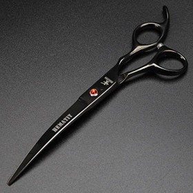 Ciseaux de coupe de cheveux coupe, professionnel JP440c 7,0 pouces noir haut de gamme chien de compagnie toilettage ciseaux a