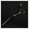 Ciseaux de coiffure dorés et noirs de 14 cm pour coupe de cheveux, ciseaux de coiffure, ciseaux de coiffure, ciseaux de coupe