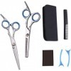 Ciseaux de coiffeur Ensemble de ciseaux de coupe de cheveux Kit de ciseaux de coiffure Ciseaux de coupe pour barbier/salon/ma