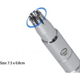 GOOFFY Tondeuse à cheveux for le nez New Tondeuse à nez manuelle en acier inoxydable for le rasage Nez Oreille Tondeuse à che