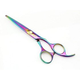 Ciseaux de coiffure, kit doutils de ciseaux de coiffure, ciseaux de barbier plats en acier inoxydable de 6 pouces