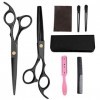 Ciseaux de coupe de cheveux 8 pièces Kit de ciseaux de coiffure professionnels ciseaux de coupe de cheveux brosse à cheveux p