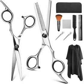 Ciseaux de barbier 7/9 PCS ciseaux de coiffure professionnels ciseaux de coiffure costume ciseaux de barbier peigne à queue p