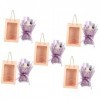 FRCOLOR Lot de 5 boîtes cadeau - Bouquets de fleurs artificielles - Cadeau de mariage - Fleurs de savon parfumées - Savon - B