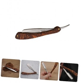 FRCOLOR 4 Pièces Rasoir Pliant Rasoir En Acier Inoxydable Lames Pliables Support De Lames DOreille Rasoir De Sécurité Lame D