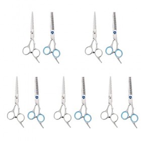 FRCOLOR 10 Pièces Ciseaux De Coiffure Ciseaux à Sourcils Ciseaux à Effiler Cisaillement De Coiffeur Cisailles De Coupe Soin D