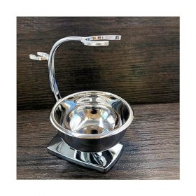 HRTC Support de Brosse de Rasoir de Luxe pour Hommes, Support de Brosse de Rasage en Alliage pour Adultes de Mode, Ensemble d