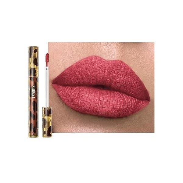 Anifer Maquillage de rouge à lèvres liquide Velvet Matte, tenue longue durée et imperméable, brillant à lèvres instantané ant