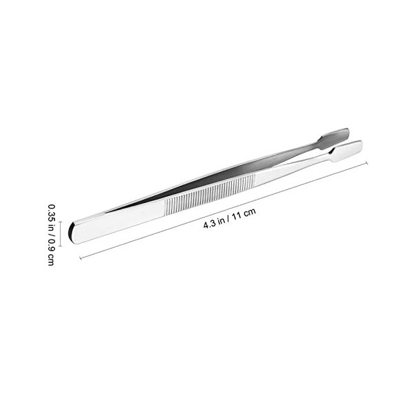 VANGLI Tweezers Stamp tweezers Stainless steel stamp collecting tool Eyebrow forceps Brazing forceps