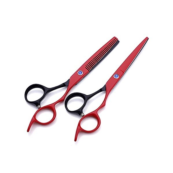 Ensemble de ciseaux de coupe de cheveux de coiffeur de 6 pouces, ciseaux de coupe de cheveux de coiffeur pour coupe de cheveu