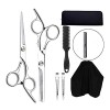 MKYOKO 9PCS / Set Professional Hairdressinghaircutting Scissors Kit Hair Cuttinghaircutting Scissors Brosse à Cheveux Pince à