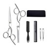 MKYOKO 9PCS / Set Professional Hairdressinghaircutting Scissors Kit Hair Cuttinghaircutting Scissors Brosse à Cheveux Pince à