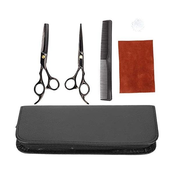 MKYOKO Kit de Coiffure Professionnel Kit de Coupe de Cheveux, Coupe de Cheveux Amincissante, Ciseaux de Coupe de Cheveux avec