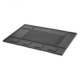 FRCOLOR Filet Chignon Rose Tondeuse À Cheveux Tapis Peigne Gel De Silice Aimant Noir Essuie Main Eponge