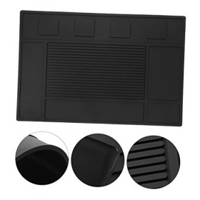 FRCOLOR Filet Chignon Rose Tondeuse À Cheveux Tapis Peigne Gel De Silice Aimant Noir Essuie Main Eponge