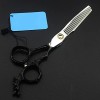 Générique Ciseaux de Coiffure Professionnels Ciseaux de Style épée Ciseaux Amincissants de Coupe Ciseaux de Coiffeur Black Dr