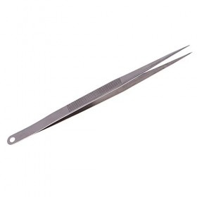 VANGLI Tweezers 18cm long stainless steel electronic pointed straight tweezers