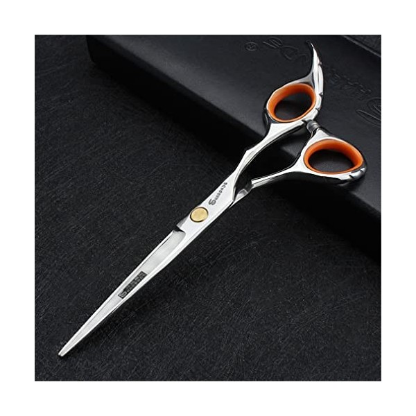 KOAIEZ Ensembles De Ciseaux De Coupe De Cheveux Professionnels De 5,5 Pouces Orange , Cisaillements De Coiffure Multifonctio