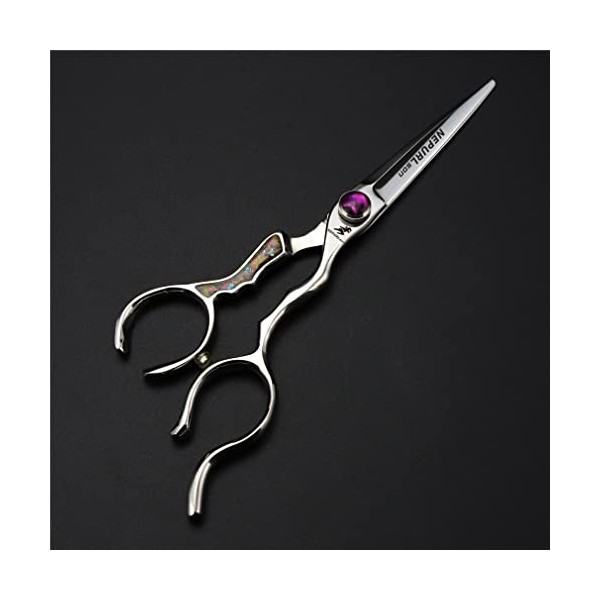 KOAIEZ Ciseaux De Coupe De Cheveux Professionnels De 5,5/6,0 Pouces, Coiffure De Coiffure Cisaillement en Acier Inoxydable, T