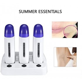 Chauffe-cire À Rouler, Chauffe-rouleau Dépilatoire Portable, Mini Chauffe-cire À Cartouche 3 Places, Machine À Faire Fondre L