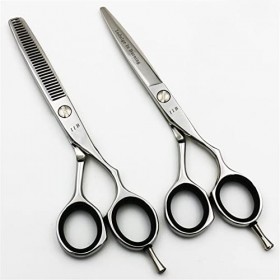 leybold Ciseaux de Coiffure Professionnels, kit de cisailles déclaircie de 6,0 Pouces, Ciseaux de découpe et déclaircisseme