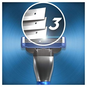 Gillette Mach3 Turbo Lames de Rasoir Homme, Pack de 12 Lames de Recharges [OFFICIEL]