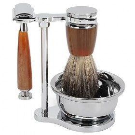 Kit de Rasage pour Hommes Kit de Barbe pour Hommes Coffret Cadeau pour Hommes, Ensemble de Toilettage pour Hommes avec Blaire