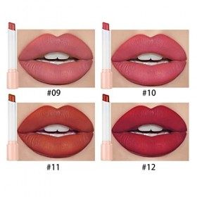 Ensemble De Rouge À Lèvres Mat À Cigarette, 1 Set Cigarette Matte Lipstick Set 4 Colors, Rouge A Levre Mat Longue Tenue Rouge