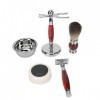 Barbe Bol Brosse Ensemble Nettoyage Efficace Barbe Brosse Bol Kit Résine Portable Voyage Alliage Titulaire pour Hommes