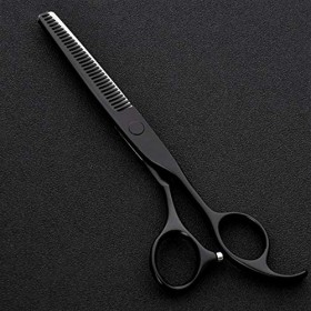 WJY Ciseaux Coiffure Ciseaux de Coupe de Cheveux Kit Ciseaux Cheveux 440 Acier 6 Pouces Noir Ciseaux Cheveux Set de Coupe Bar