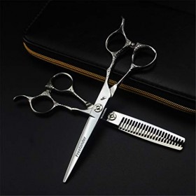 6.0 Pouces Professionnel Ciseaux de Coupe de Cheveux - Coiffure Set Dilution Ciseaux Haut de Gamme Salon personnalité 440C en