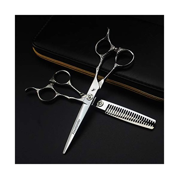 6.0 Pouces Professionnel Ciseaux de Coupe de Cheveux - Coiffure Set Dilution Ciseaux Haut de Gamme Salon personnalité 440C en