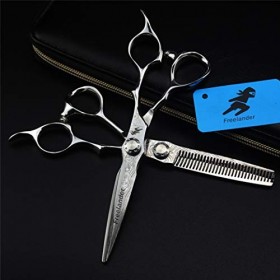 Ciseaux de Coiffure Professional Premium 6.0 Pouces dimportation poignée Set 440C Styliste Barber Scissor Texture Dilution C