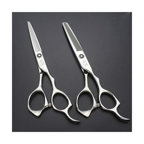 LUCHONG 6 Pouces Ciseaux de Coiffure Professionnel Plat Set Shear Sparse Ciseaux Solide et Durable Réduire Le Bruit Parage pa