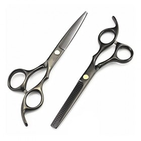 Ciseaux de coiffure de 5,5/6 pouces, ciseaux amincissants, ciseaux de coiffure, ciseaux plats, ciseaux à dents, ciseaux de co