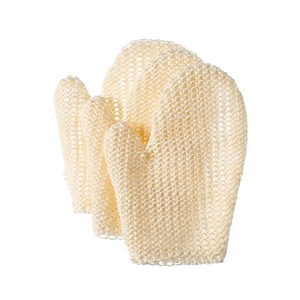 OUSIKA Brosses for Le Bain et Le Corps ， Gants de Bain exfoliants Brossez Les Doigts Serviette de Bain Gant de Gommage Gants 