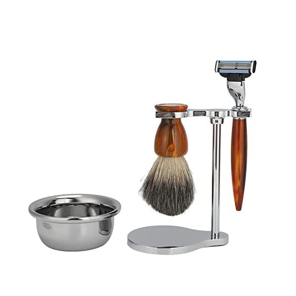 Kit de rasage, 4 pièces Kit de rasage professionnel pour hommes