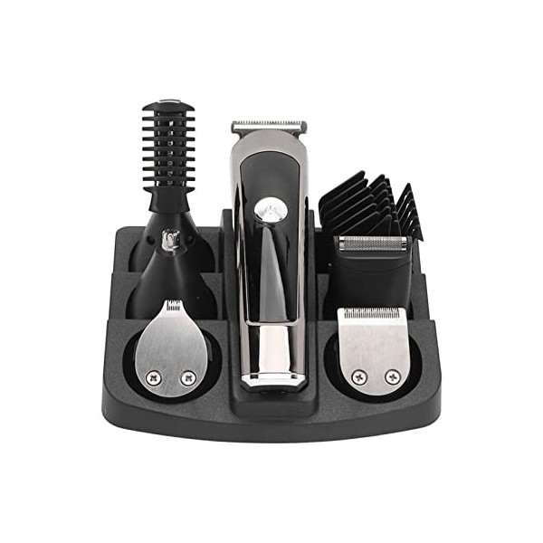 Dekaim Tondeuse à Cheveux Électrique, IPX7 Étanche Barbe Nez Cheveux Rasage 5 Peignes Guide Rechargeable Coupe de Cheveux Kit