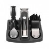 Dekaim Tondeuse à Cheveux Électrique, IPX7 Étanche Barbe Nez Cheveux Rasage 5 Peignes Guide Rechargeable Coupe de Cheveux Kit