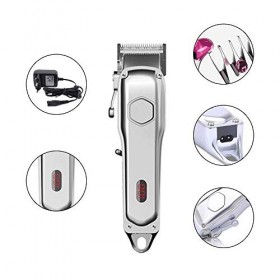 Coup de cheveux électrique classique pour hommes, tête de couteau entièrement métallique Lavable tondeuse à cheveux électriqu
