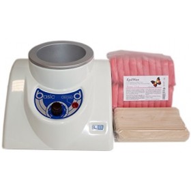 EpilWax – Kit epilation complet à la cire chaude pelable Rose en perles - epilateur chauffe cire epilation professionnelle gr