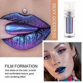 Rouges à lèvres liquides Multi-Chrome de Chaotic Cosmetics, Bâton de fard à paupières, Rouge à lèvres liquide mat longue tenu