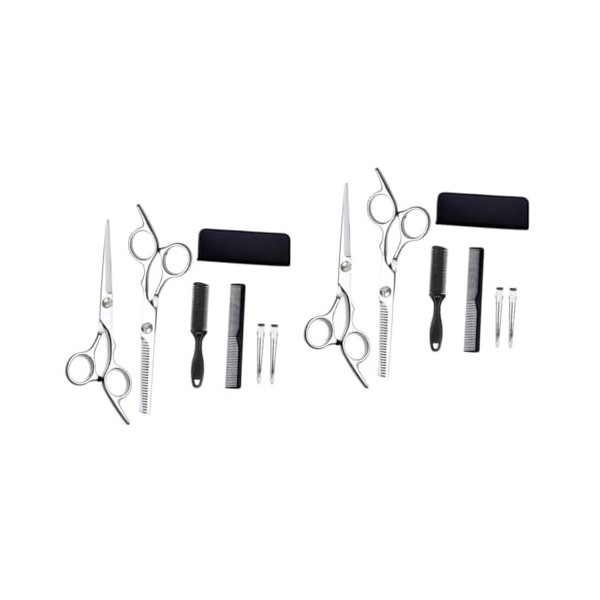 minkissy 3 Ensembles 7 Pièces Peigne De Coupe De Cheveux Ciseaux Amincissants Pour Cheveux Épais Ciseaux De Coupe De Cheveux