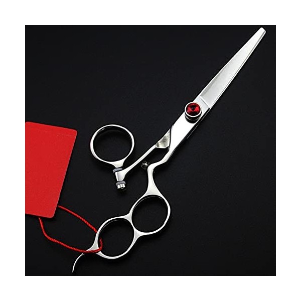 Ciseaux de coupe de cheveux, ciseaux de coupe de cheveux professionnels 440c à rotation de mouche de 6,0 pouces, ciseaux de c